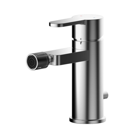 Nuie Arvan Chrome Mono Bidet Mixer with Push Button Waste