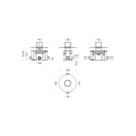 ARVTC11 Nuie Arvan Thermostatic Chrome Temperature Control Valve (2)