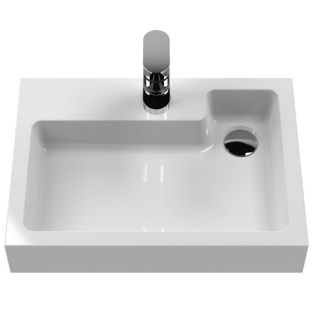 PRC545CB Nuie Athena 2 In 1 Anthracite Woodgrain WC and Vanity Unit Basin Image