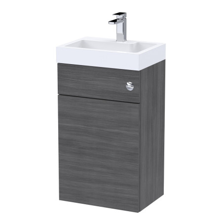 PRC545CB Nuie Athena 2 In 1 Anthracite Woodgrain WC and Vanity Unit (1)