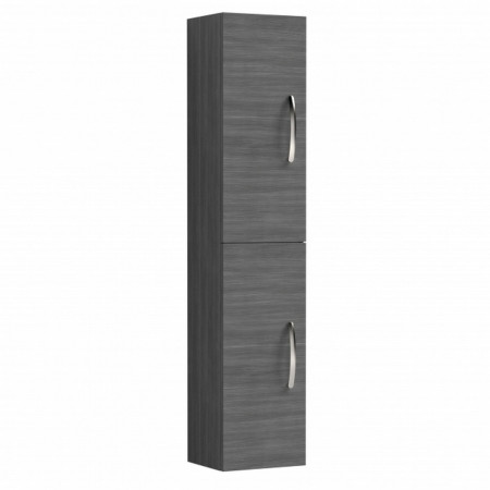 MOD562 Nuie Athena 300mm Anthracite Woodgrain Wall Hung Tall Unit Double Door