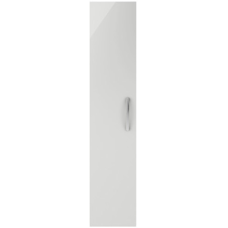 MOE461 Nuie Athena 300mm Gloss Grey Mist Wall Hung Tall Unit Single Door