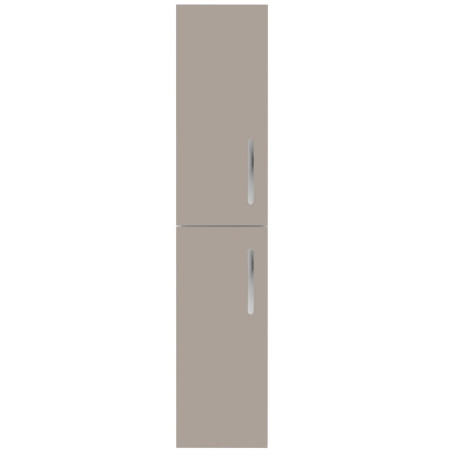 MOC562 Nuie Athena 300mm Stone Grey Wall Hung Tall Unit Double Door