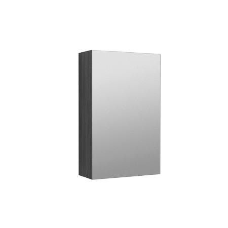 Nuie Athena 450mm Mirror Cabinet Anthracite Woodgrain