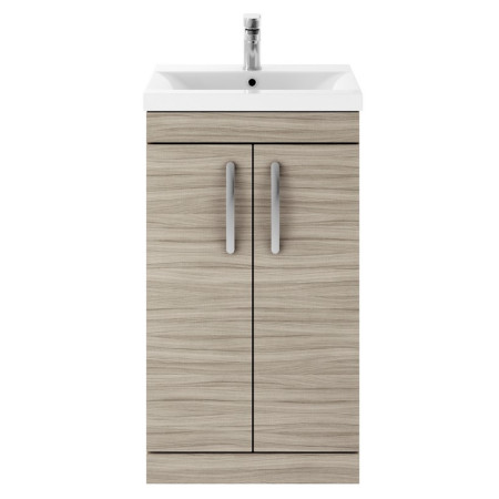 ATH001A Nuie Athena 500mm Driftwood Floor Standing Vanity Unit with Basin