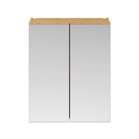 MOC623 Nuie Athena 600mm Mirror Cabinet 50/50 Natural Oak