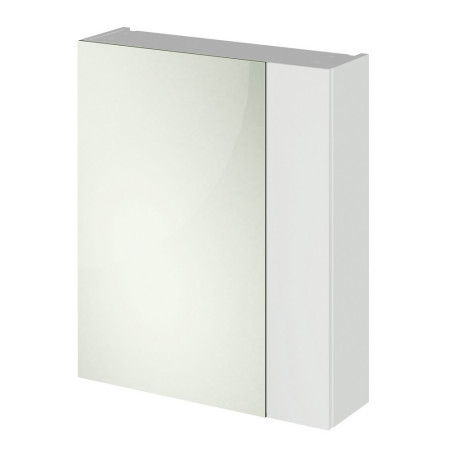 OFG418 Nuie Athena 600mm Mirror Cabinet 75/25 Gloss Grey Mist