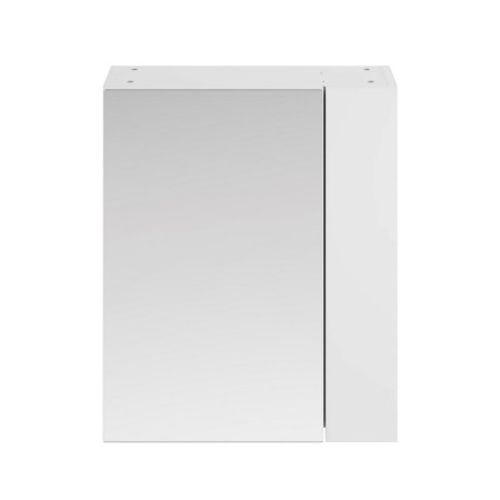 OFF118 Nuie Athena 600mm Mirror Cabinet 75/25 Gloss White Cut Out