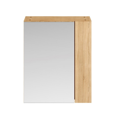 MOC624 Nuie Athena 600mm Mirror Cabinet 75/25 Natural Oak