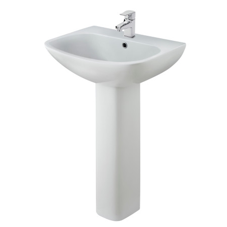 NCG400 Nuie Ava 545mm 1TH Basin and Pedestal