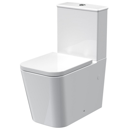 Nuie Orlen Flush To Wall WC With Cistern and Soft Close Seat