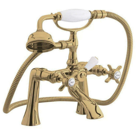 Nuie Beaumont Brushed Brass Bath Shower Mixer