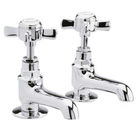 I321XE Nuie Beaumont Traditional Basin Taps Pair