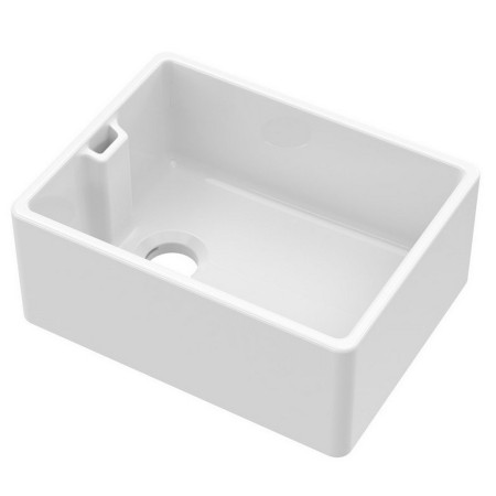 Nuie Belfast 595 x 455mm White Fireclay Kitchen Sink