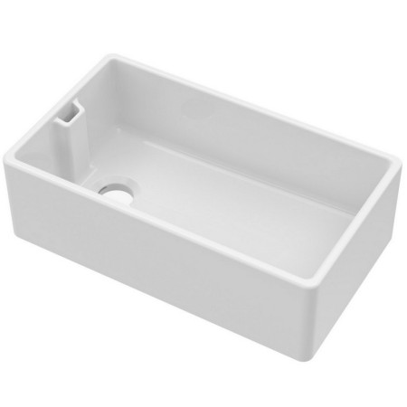 BE10032 Nuie Belfast 795 x 460mm White Fireclay Kitchen Sink