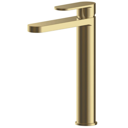 Nuie Binsey Brushed Brass Tall Basin Mixer