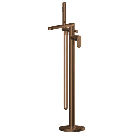 Nuie Binsey Brushed Bronze Freestanding Bath Shower Mixer