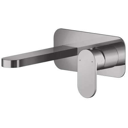 Nuie Binsey Brushed Pewter Wall Mounted Basin Mixer