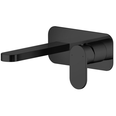 Nuie Binsey Matt Black Wall Mounted Basin Mixer