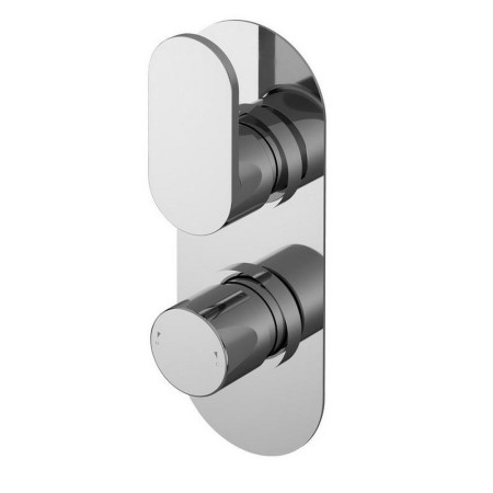 Nuie Binsey Twin Thermostatic One Outlet Chrome Shower Valve