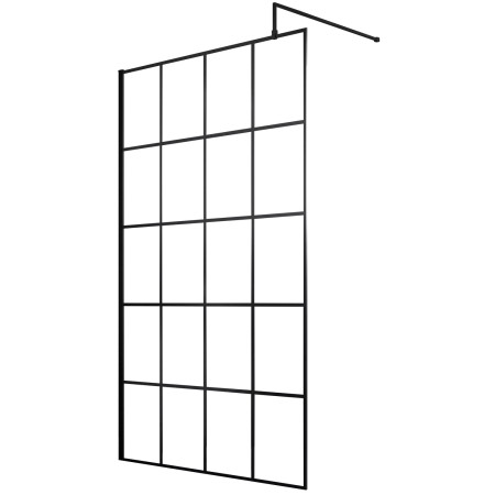 Nuie Black 1100mm Framed 8mm Wetroom Screen
