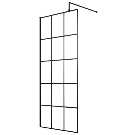 Nuie Black 900mm Framed 8mm Wetroom Screen