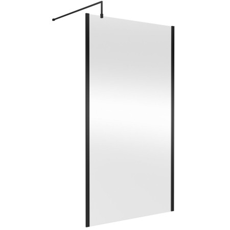 Nuie Black Outer Frame 1100mm Wetroom Screen