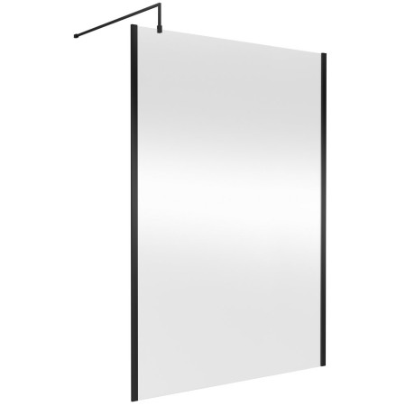 Nuie Black Outer Frame 1400mm Wetroom Screen