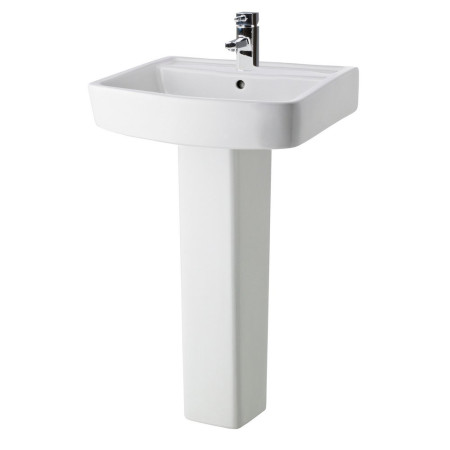 Nuie Bliss 520mm 1TH Basin and Pedestal