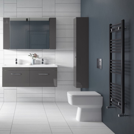 NCH106B Nuie Bliss Back To Wall Square Pan Lifestyle