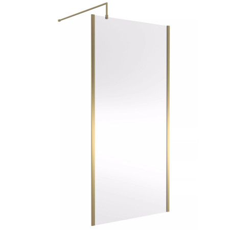 Nuie Brushed Brass 1000 x 1950mm Outer Frame Wetroom Screen
