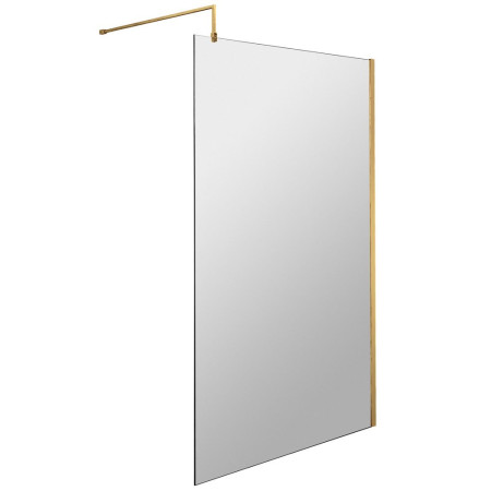 Nuie Brushed Brass 1100mm Wetroom Screen