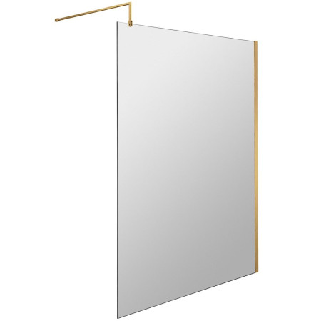 Nuie Brushed Brass 1200mm Wetroom Screen