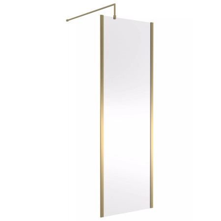 Nuie Brushed Brass 700 x 1950mm Outer Frame Wetroom Screen