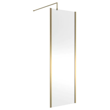 Nuie Brushed Brass 760 x 1950mm Outer Frame Wetroom Screen