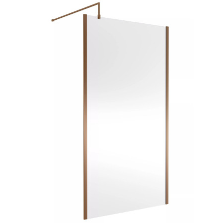 Nuie Brushed Bronze 1100mm Outer Frame Wetroom Screen