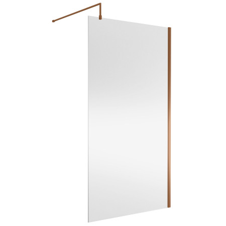 Nuie Brushed Bronze 1100mm Wetroom Screen
