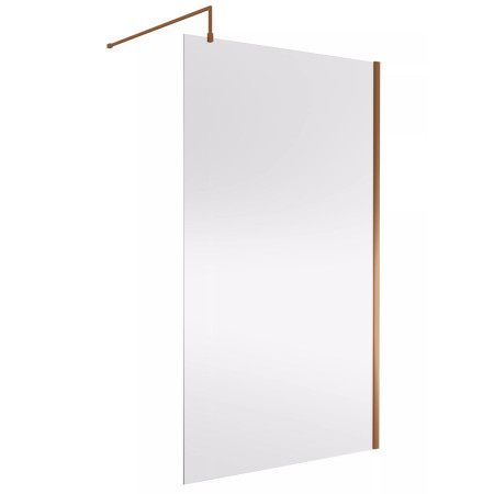Nuie Brushed Bronze 1200mm Wetroom Screen