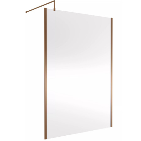 Nuie Brushed Bronze 1400mm Outer Frame Wetroom Screen
