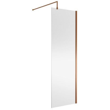 Nuie Brushed Bronze 700mm Wetroom Screen