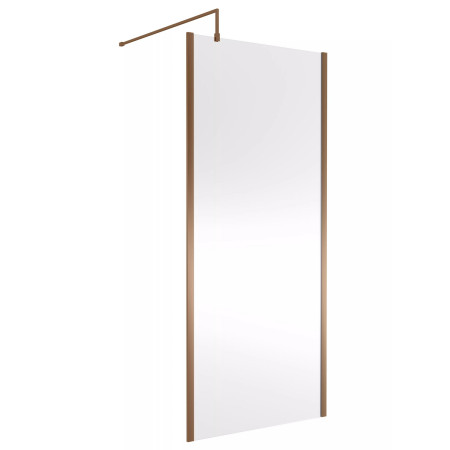Nuie Brushed Bronze 900mm Outer Frame Wetroom Screen