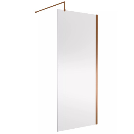 Nuie Brushed Bronze 900mm Wetroom Screen