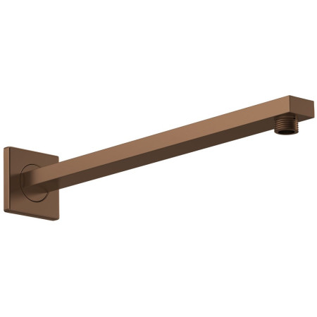 Nuie Brushed Bronze Square Wall Mounted Shower Arm