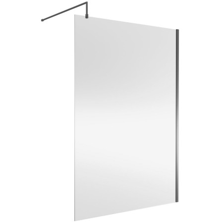 Nuie Brushed Pewter 1400mm Wetroom Screen