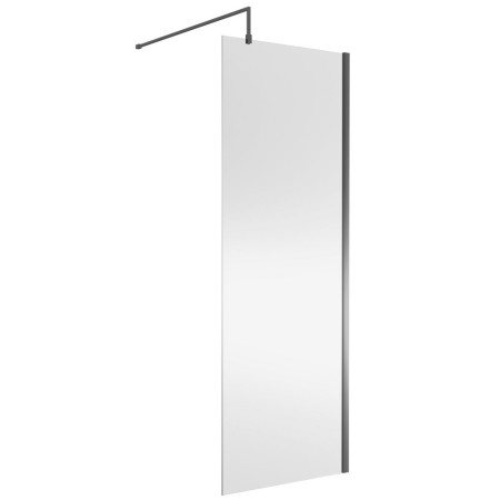 Nuie Brushed Pewter 760mm Wetroom Screen