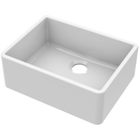 Nuie Butler 595 x 450mm White Fireclay Kitchen Sink