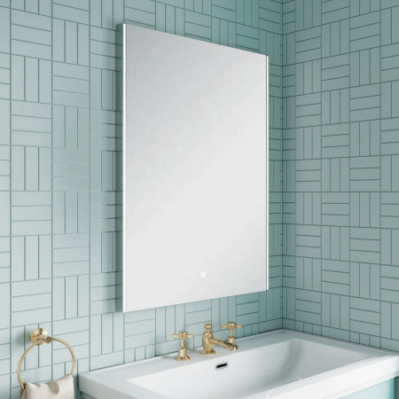 LQ604 Nuie Cepheus Ambient LED 800 x 600mm Touch Sensor Mirror Side View