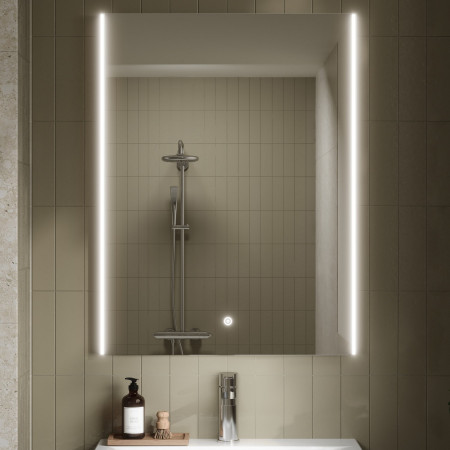 LQ604 Nuie Cepheus Ambient LED 800 x 600mm Touch Sensor Mirror Lifestyle