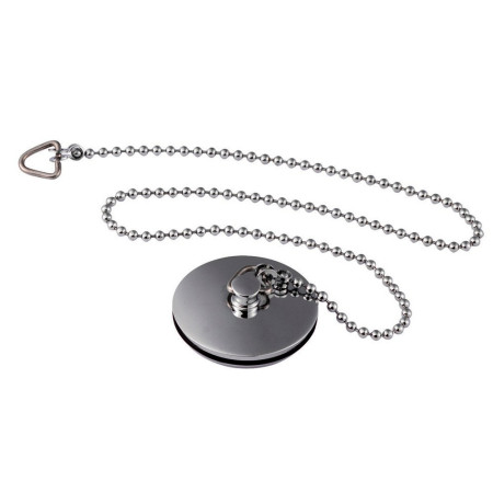 Nuie Chrome Bath Plug and Chain