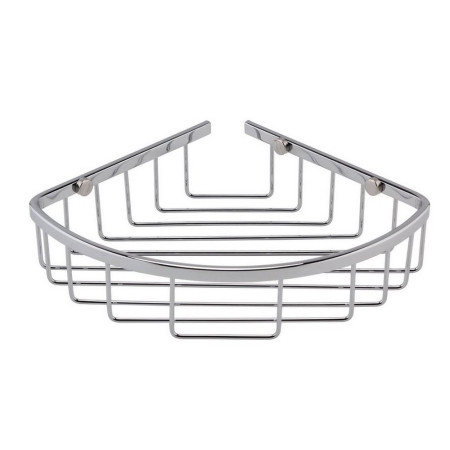 LL306 Nuie Chrome Deep Corner Shower Basket (1)